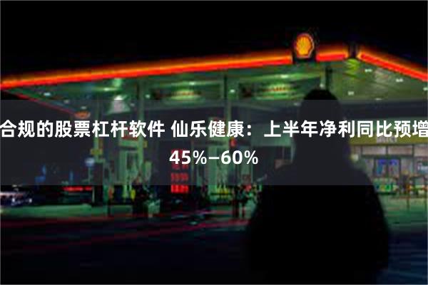 合规的股票杠杆软件 仙乐健康：上半年净利同比预增45%—60%