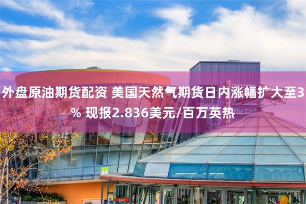 外盘原油期货配资 美国天然气期货日内涨幅扩大至3% 现报2.836美元/百万英热